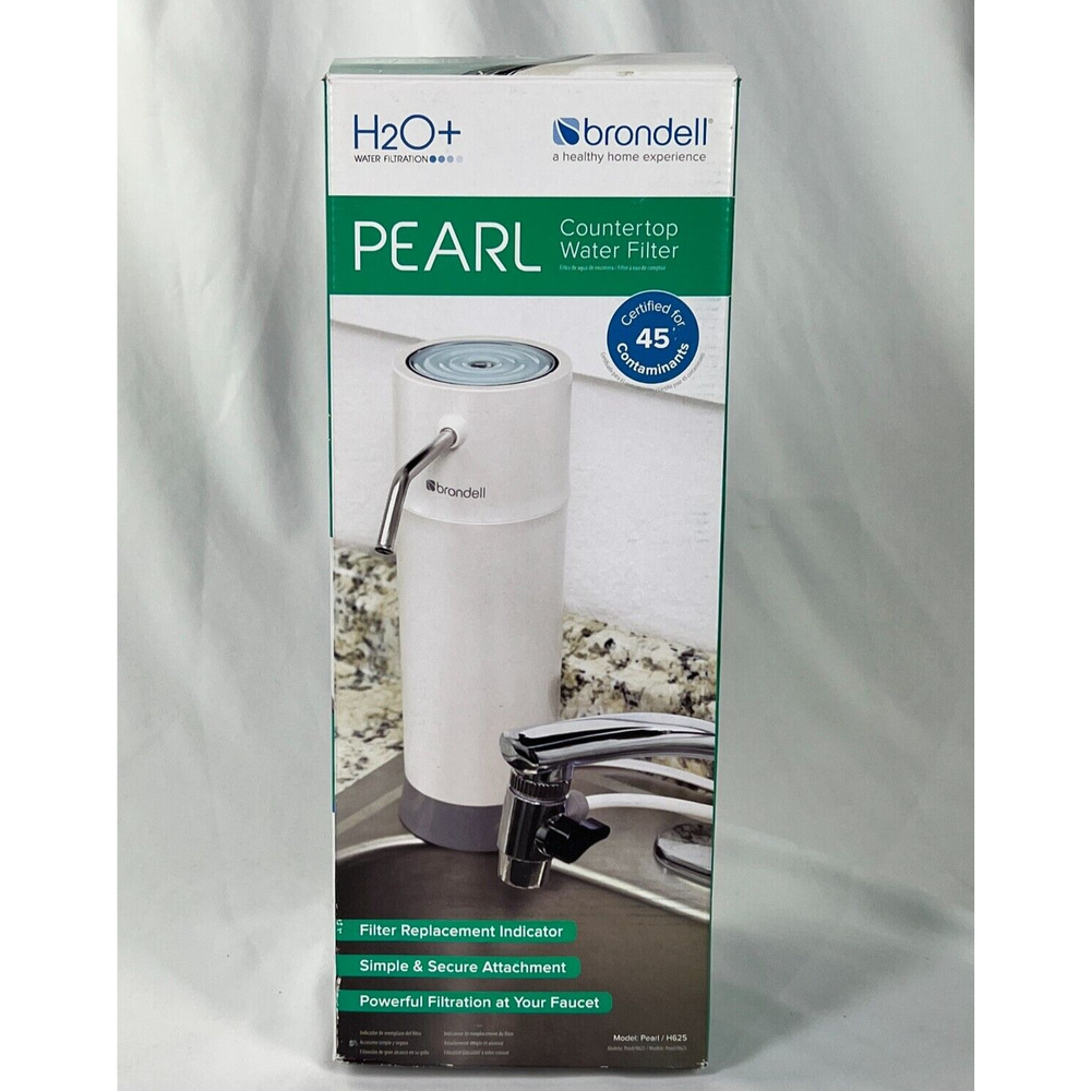 BRONDELL H2O+ PEARL COUNTERTOP WATER FILTER SYSTEM **OPEN BOX-NEVER INSTALLED**